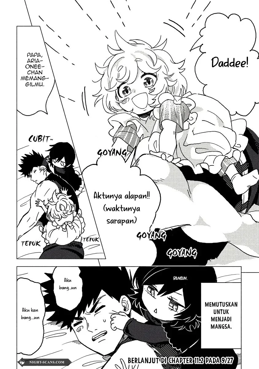 B-Rank Adventurer With an Evil Look Becomes a Daddy to the Protagonist and His Childhood Friends (Akuninzura shita B-kyuu Boukensha) Chapter 11 Gambar 11