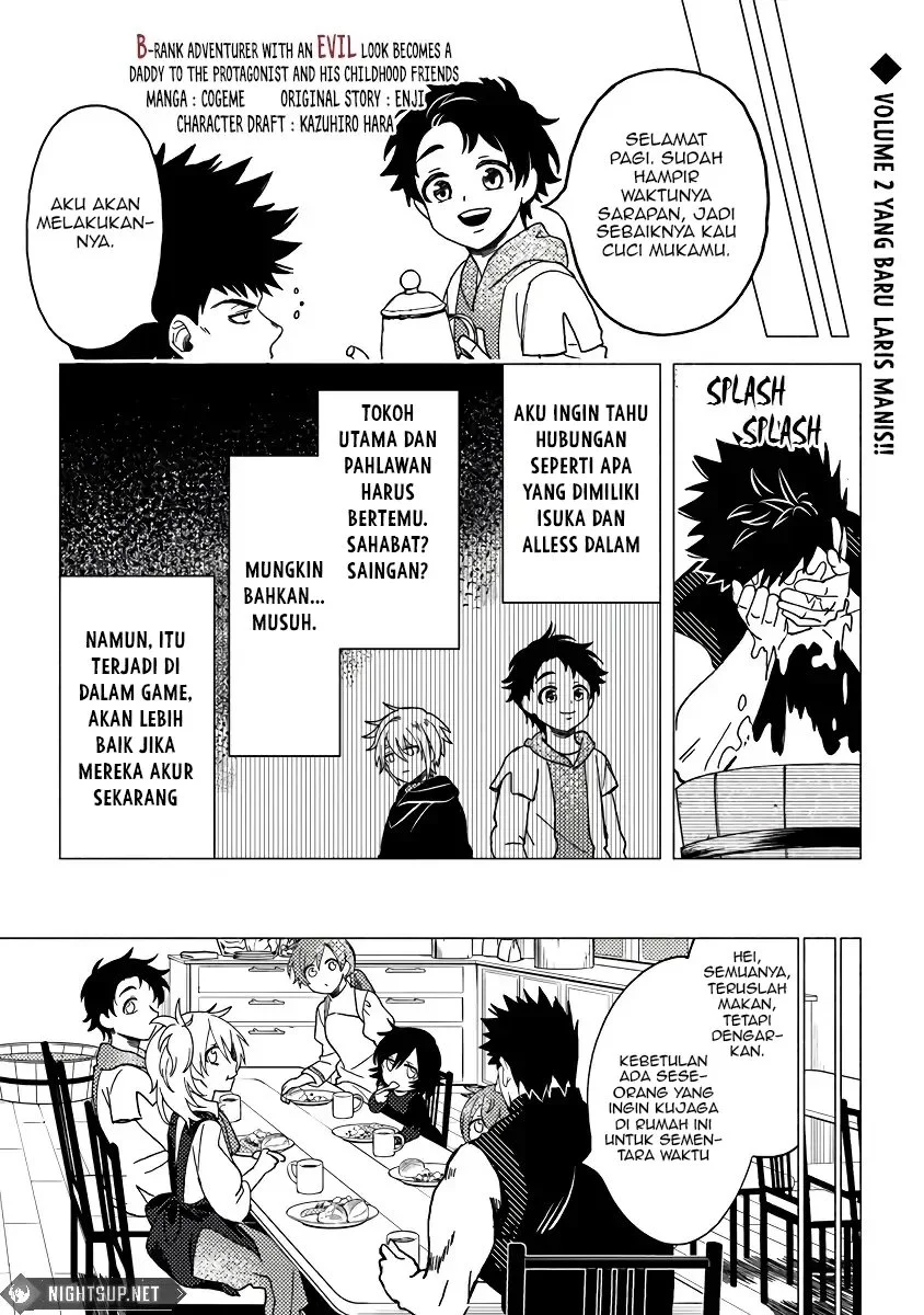 B-Rank Adventurer With an Evil Look Becomes a Daddy to the Protagonist and His Childhood Friends (Akuninzura shita B-kyuu Boukensha) Chapter 11 Gambar 12