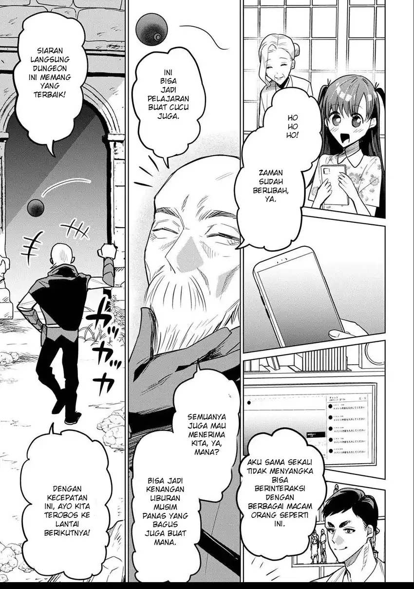Moto Tansakusha no Ojii-chan: Mago ni Segamarete Dungeon Haishin o Hajimeta njaga, Nazeka Bazuriotta wai Chapter 2.1 Gambar 11