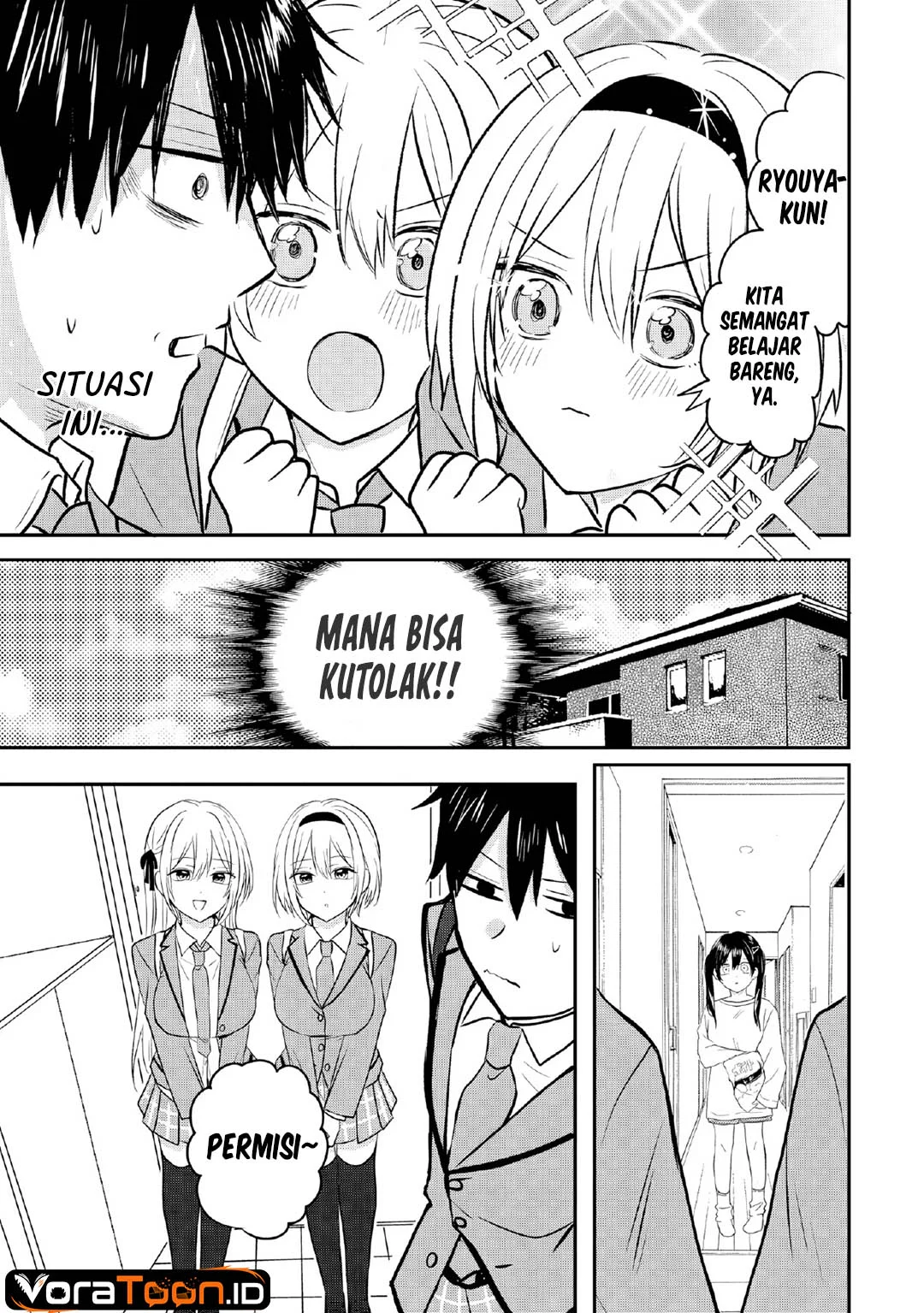 Nani no Torie mo Nai Heibon na Ore ga Bijin Futago Shimai wo Inochigake de Tasuketa Kekka, Jitsu wa Yandere datta Futari wo Gachi Bore Sasete Shimatta Chapter 3 Gambar 16