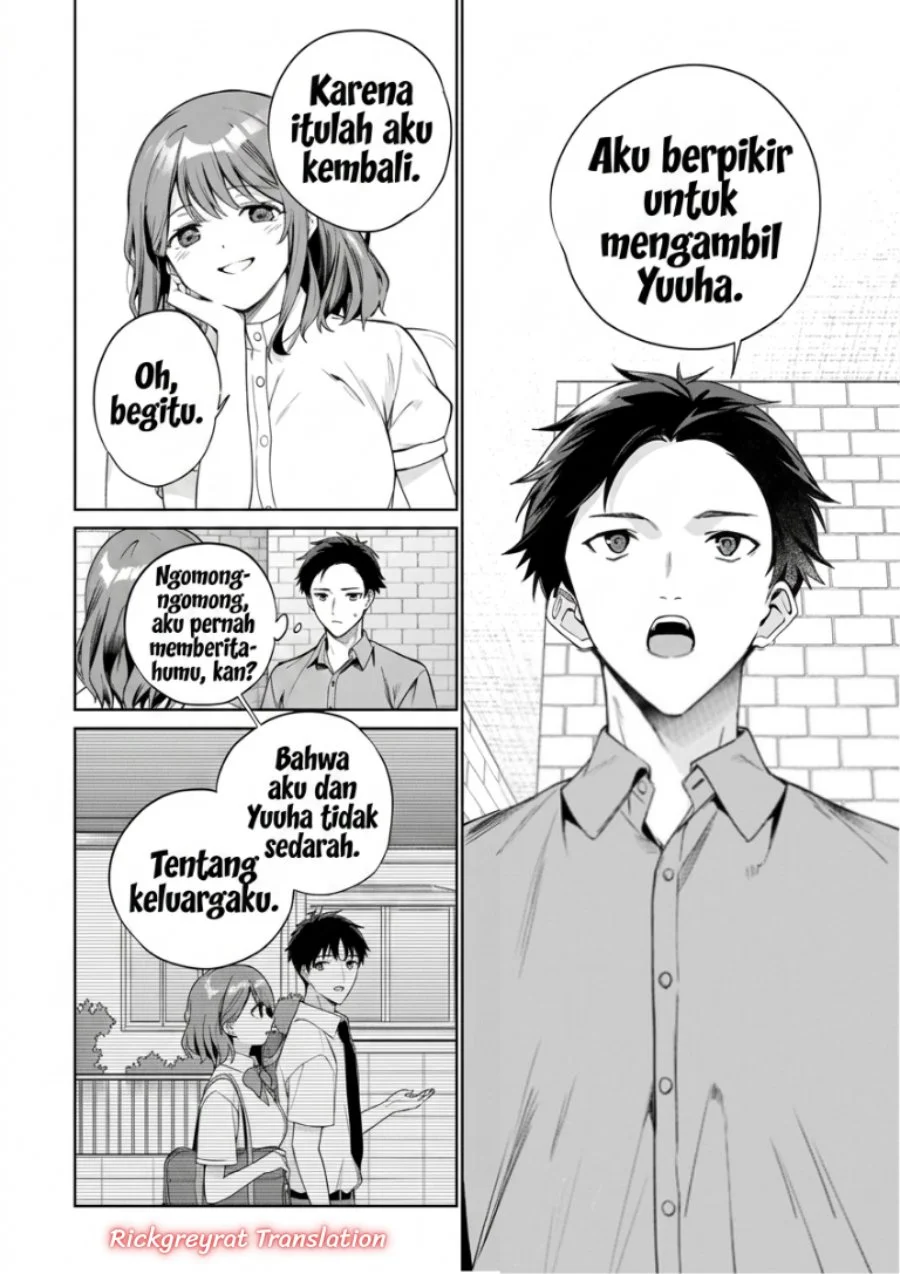 Ore wa Gimai ni Uso wo Tsuku ~Chi no Tsunaganai Imouto wo Ore ga Hikitoru Koto ni Shita~ Chapter 3.2 Gambar 13