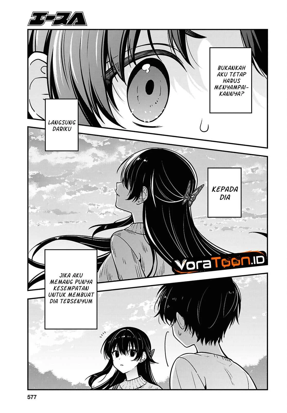 Tonari no Seki no Yankee Shimizu-san ga Kami o Kuroku Sometekita Chapter 22 Gambar 14