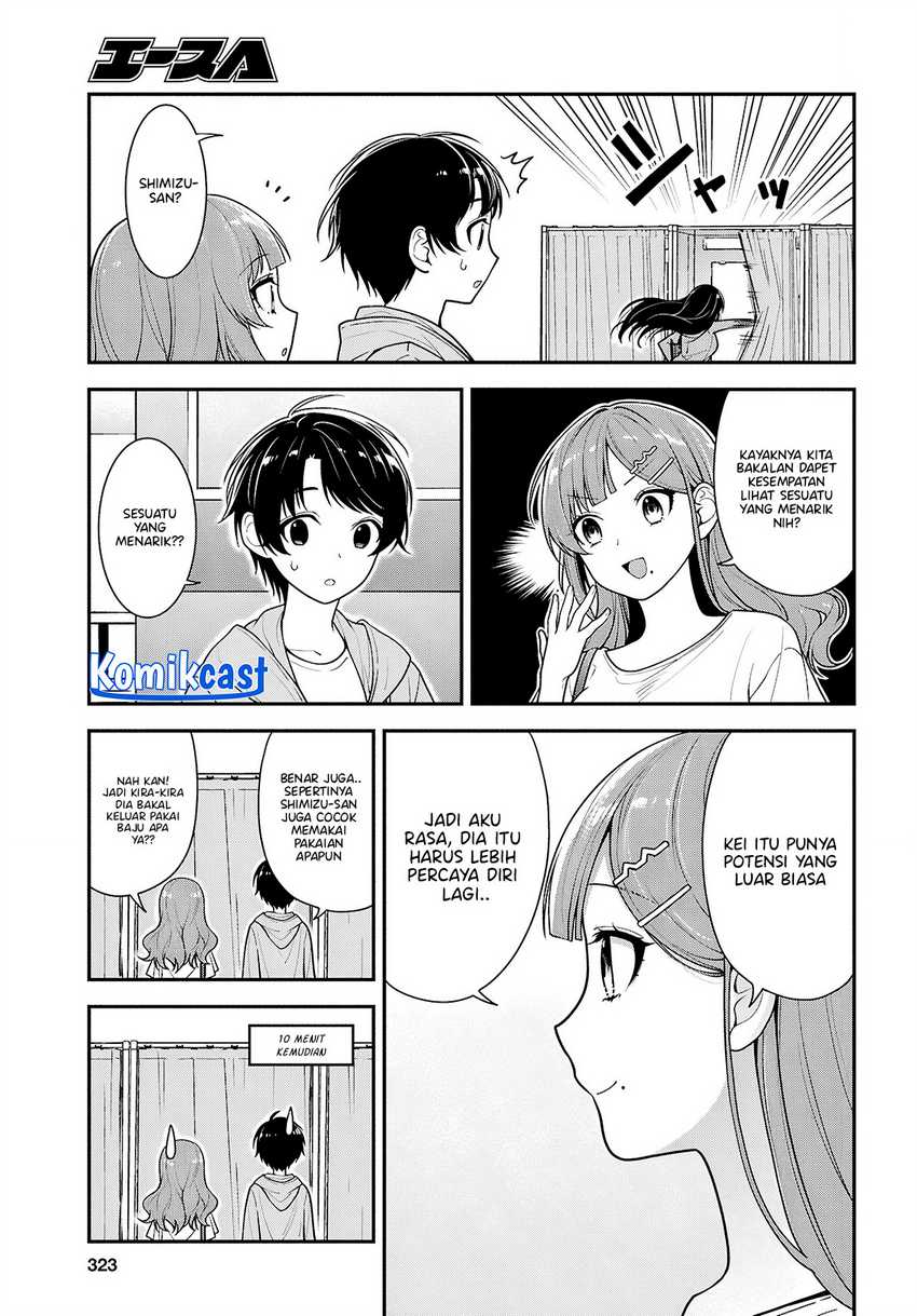Tonari no Seki no Yankee Shimizu-san ga Kami o Kuroku Sometekita Chapter 6 - Halaman 12
