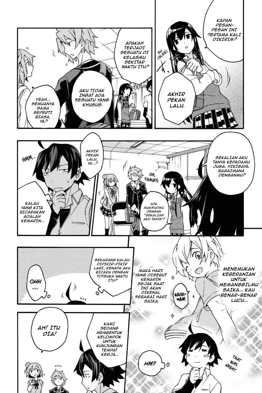 Yahari Ore no Seishun Love Come wa Machigatteiru @comic Chapter 10.1 Gambar 9
