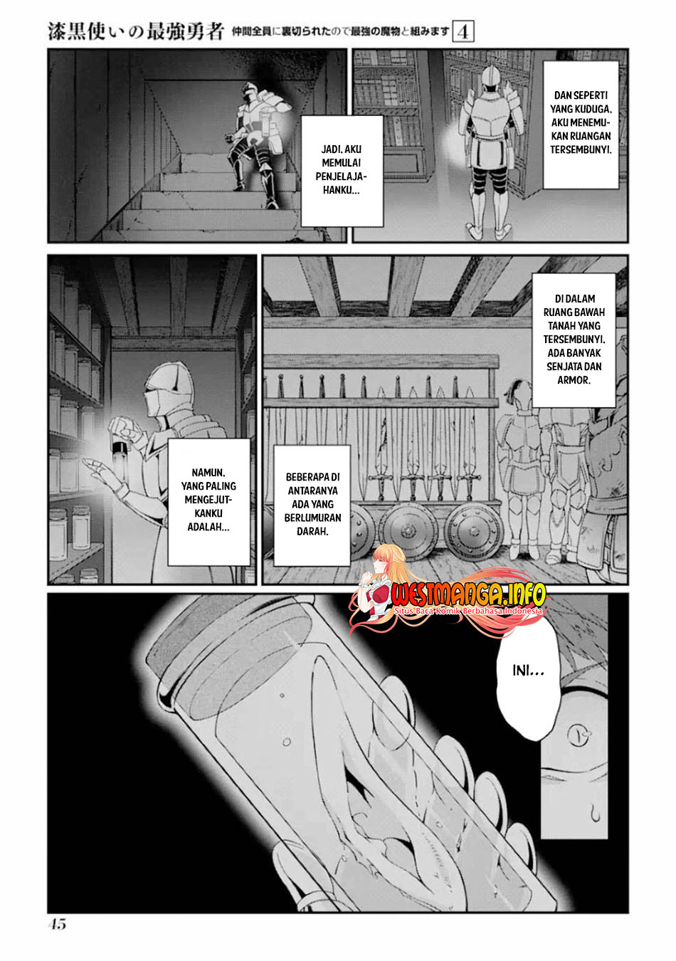 Shikkoku tsukai no saikyo yusha nakama zen’in ni uragira retanode saikyo no mamono Chapter 15. Gambar 14