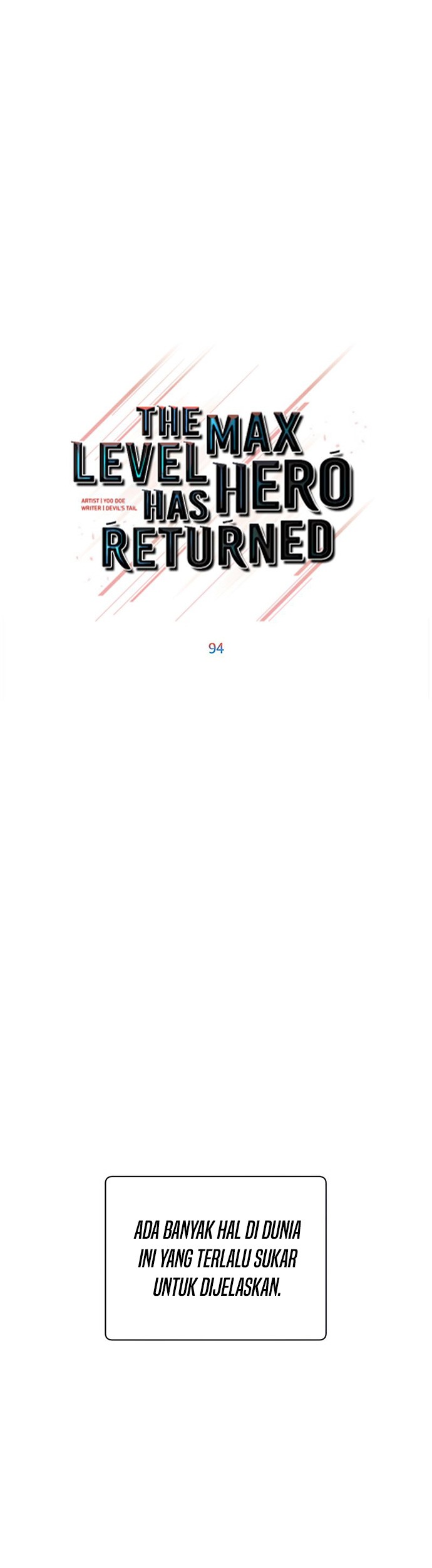 The MAX leveled hero will return! Chapter 94 Gambar 20