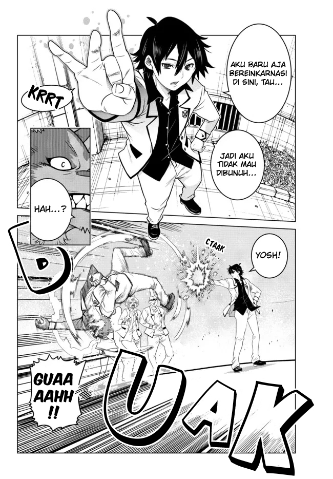 Ochikobore Datta Ani Ga Jitsuha Saikyou: Shijou Saikyou No Yuusha Wa Tensei-shi, Gakuen De Mujikaku Ni Musou Suru Chapter 01 Gambar 21